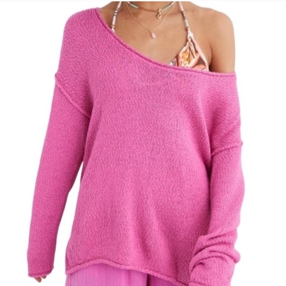 Aerie | Oversized Voop Sweater | XS | Pink - Picture 2 of 5